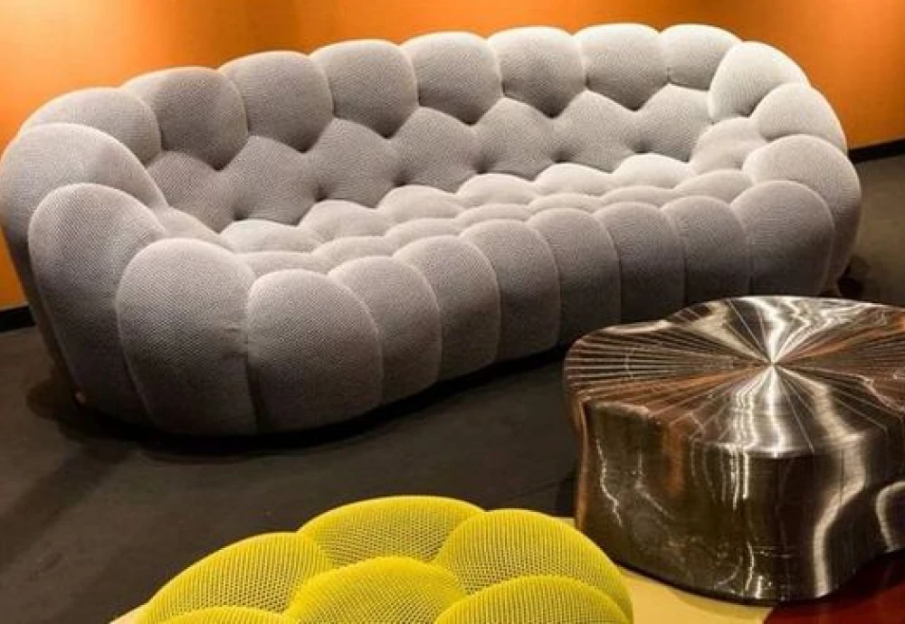 bubble 2 curved 3 4 seat sofa